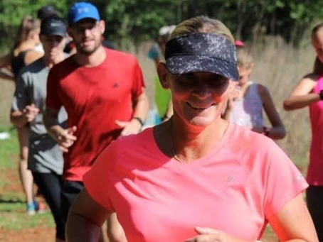 Group of people running